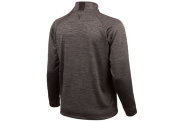 Image of Huntworth Heather Performance Fleece Half Zip - Mens, Heather Gray/Black, Large, E-9138-HG/BK-L