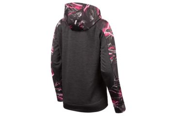 Image of Huntworth Heather Performance Fleece Hoodie - Womens, Heather Black/Huntworth Moxie, Large E-9149-W-HK/MX-L