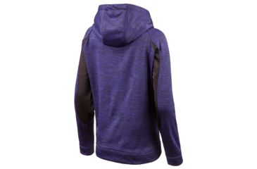 Image of Huntworth Heather Performance Fleece Hoodie - Womens, Heather Black/Black, Small, E-9149-W-HV/BK-S