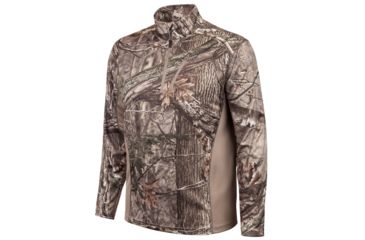 Image of Huntworth Hunting Birds Eye Mesh 1/4 Zip Pullover - Mens, Hiddn, 2XL E-918-HDN-2XL