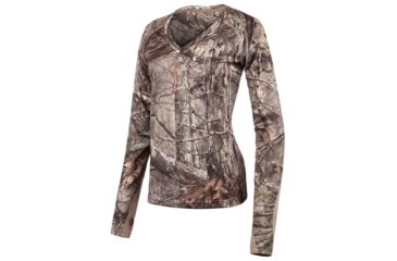 Image of Huntworth Hunting Birds Eye Mesh Long Sleeve Shirt - Womens, Hiddn, Large E-927-W-HDN-L