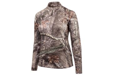 Image of Huntworth Hunting Terry Knit 1/4 Zip Pullover - Womens, Hiddn, Large E-9218-W-HDN-L