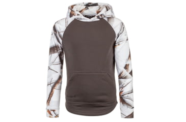Image of Huntworth Knit Jersey Hoodie - Girls, Charcoal Gray / Snow Camo, Small, E-9303-YG-CG/SCB-S