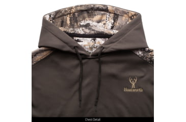 Image of Huntworth Performance Fleece Hoodie - Mens, Charcoal Gray/Disruption, Medium, E-9198-31CG/DC-M
