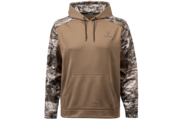 Image of Huntworth Lifestyle Performance Fleece Hoodie - Men's, Walnut / Tarnen, Extra Large, E-9198-WLT/TRN-XL