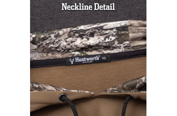 Image of Huntworth Lifestyle Performance Fleece Hoodie - Men's, Walnut / Tarnen, Extra Large, E-9198-WLT/TRN-XL