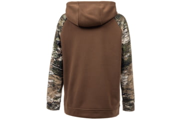 Image of Huntworth Lifestyle Performance Fleece Horizontal Camo Flag Hoodie - Youth, Dark Earth/Tarnen, Extra Large, E-9602-YB-DKE/TRN-XL