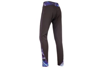 Image of Huntworth Poly Spandex Simple Leggings - Womens, Black/Huntworth Ultraviolet, Medium E-9156-W-21BK/UV-M