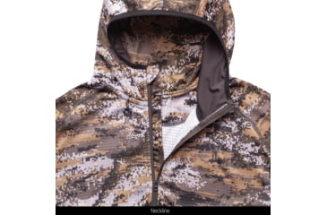 Image of Huntworth Shelton Performance 1/2 Zip Hoodie w/ Facemask - Mens, Disruption, 2XL, E-9373-DC-2XL