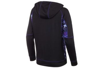 Image of Huntworth Terry Knit Jacket - Womens, Black/Huntworth Ultraviolet, Large E-9087-W-BK/UV-L