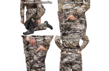 Image of Huntworth Winsted Tricot Waterproof Rain Pants - Women's, Tarnen, Extra Large, E-9620-W-TRN-XL
