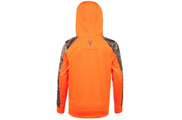 Image of Huntworth Youth Boys Hunting Performance Fleece Hoodie - Kids, Blaze Orange/Hiddn, Large, E-948-Y-BZ/HDN-L