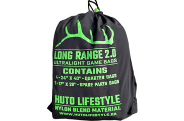 Image of Huto Lifestyle Long Range Game Bag Set 2.0, 6 Bags, Orange, GM-BG-LNGRANG2.0