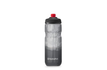Image of HydraPak Polar Surge Dawn To Dusk 20oz Bottle, Charcoal/White, 20oz/600ml, INB20OZ11