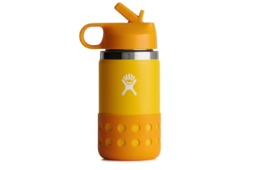 Image of Hydro Flask 12 oz Wide Straw Lid &amp; Boot - Kids, Canary, W12BSWBB721