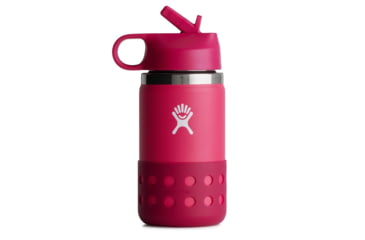 Image of Hydro Flask 12 oz Wide Straw Lid &amp; Boot - Kids, Peony, W12BSWBB623