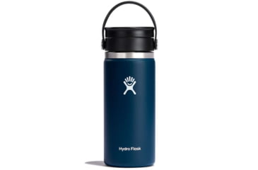 Image of Hydro Flask 16 oz. Wide Mouth Bottle w/Flex Sip Lid, Indigo, 16 oz, W16BCX464