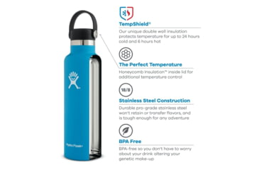 Image of Hydro Flask 18 Oz Standard Mouth Flex Cap, Snapper, S18SX604