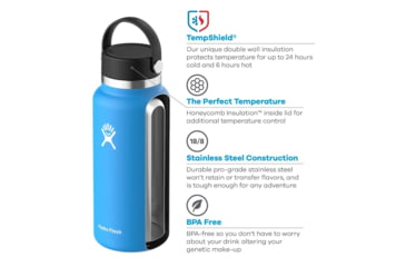 Image of Hydro Flask 20 oz Wide Mouth w/Flex Sip Lid, Rain, W20BCX417