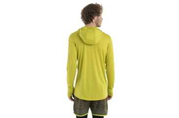 Image of Icebreaker 125 Cool-Lite Sphere Long Sleeve Hoodie - Mens, Bio Lime, Extra Large, IB0A56EU864XL