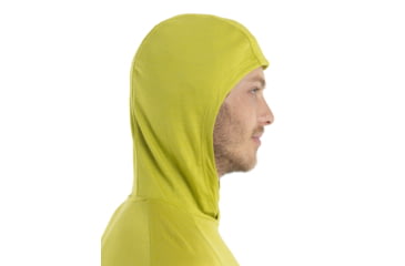 Image of Icebreaker 125 Cool-Lite Sphere Long Sleeve Hoodie - Mens, Bio Lime, Extra Large, IB0A56EU864XL