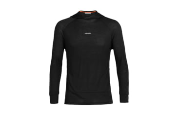 Image of Icebreaker 125 Cool-Lite Sphere Long Sleeve Hoodie - Mens, Black, Large, IB0A56EU001L
