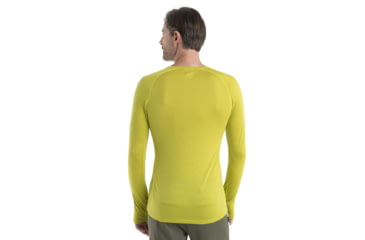 Image of Icebreaker 125 ZoneKnit Long Sleeve Crewe Thermal Top - Mens, Bio Lime/Ether/Cb, 2XL, IB0A56H3883XXL