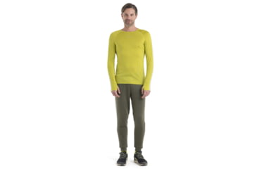 Image of Icebreaker 125 ZoneKnit Long Sleeve Crewe Thermal Top - Men's, Bio Lime/Ether/Cb, 2XL, IB0A56H3883XXL