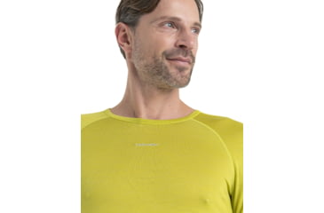 Image of Icebreaker 125 ZoneKnit Long Sleeve Crewe Thermal Top - Mens, Bio Lime/Ether/Cb, 2XL, IB0A56H3883XXL