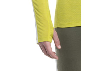 Image of Icebreaker 125 ZoneKnit Long Sleeve Crewe Thermal Top - Mens, Bio Lime/Ether/Cb, 2XL, IB0A56H3883XXL