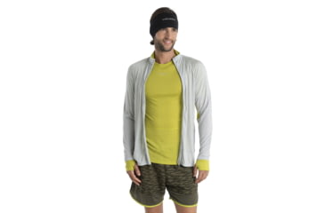 Image of Icebreaker 125 ZoneKnit Short Sleeve Crewe Thermal Top - Mens, Bio Lime/Ether/Cb, 2XL, IB0A56H7883XXL
