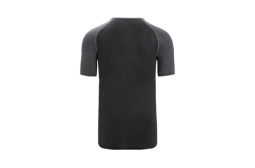 Image of Icebreaker 125 ZoneKnit Short Sleeve Crewe Thermal Top - Mens, Jet Heather/Black/Metro Heather/Cb, 2XL, IB0A56H7585XXL