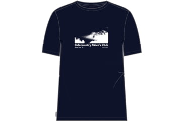 Image of Icebreaker 150 Tech Lite II Short Sleeve Sidecountry Skiers Club T-Shirt - Men's, Midnight Navy, 2XL, IB0A56RD401XXL
