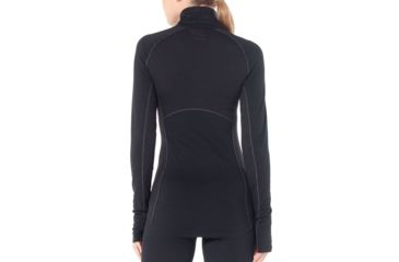 Image of Icebreaker 150 Zone Long Sleeve Half Zip, Black/Mineral, Large, 104332-001-L