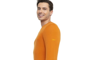 Image of Icebreaker 175 Everyday Long Sleeve Crewe Thermal Top - Mens, Earth, Medium, IB104483865M