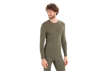 Image of Icebreaker 175 Everyday Long Sleeve Crewe Thermal Top - Men's, Loden, Medium, IB104483069M