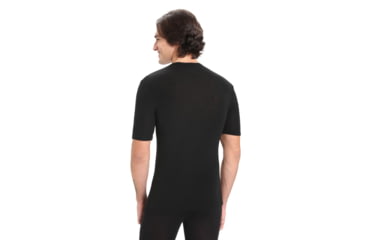 Image of Icebreaker 175 Everyday Short Sleeve Crewe Thermal Top - Mens, Black, Medium, IB104482001M