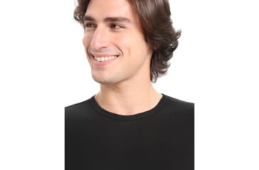 Image of Icebreaker 175 Everyday Short Sleeve Crewe Thermal Top - Mens, Black, Medium, IB104482001M