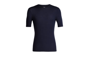 Image of Icebreaker 175 Everyday Short Sleeve Crewe Thermal Top - Men's, Black, Small, IB104482001S
