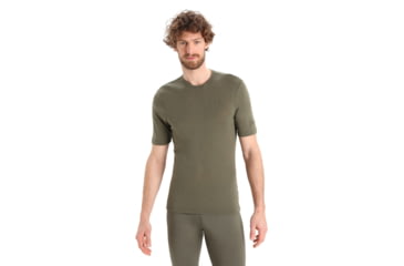 Image of Icebreaker 175 Everyday Short Sleeve Crewe Thermal Top - Mens, Loden, Large, IB104482069L