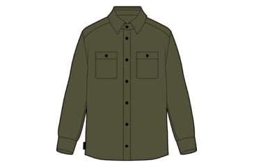 Image of Icebreaker 200 Dawnder Long Sleeve Flannel Shirt - Men's, Loden, Extra Large, IB0A56QX069XL