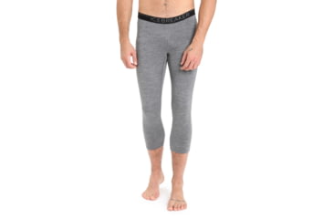 Image of Icebreaker 200 Oasis 3/4 Thermal Leggings - Mens, Gritstone Heather, 2XL, IB104368013XXL