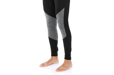 Image of Icebreaker 200 Oasis Deluxe Leggings - Mens, Black/Gritstone HTHR, Small, 104861A04S
