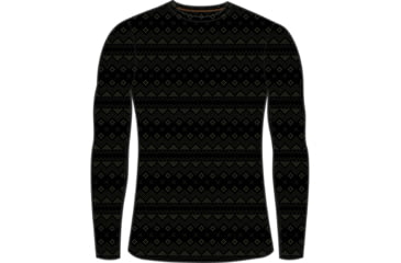 Image of Icebreaker 200 Oasis Long Sleeve First Snow Thermal Top - Men's, Black/Loden/Aop, 2XL, IB0A56VAA55XXL