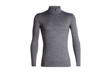 Image of Icebreaker 200 Oasis Long Sleeve Half Zip - Mens, Gritstone Heather, Small, 104367-002-S
