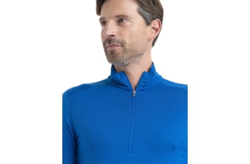 Image of Icebreaker 200 Oasis Long Sleeve Half Zip Thermal Top - Mens, Lazurite, Extra Large, IB104367580XL