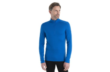 Image of Icebreaker 200 Oasis Long Sleeve Half Zip Thermal Top - Mens, Lazurite, Extra Large, IB104367580XL