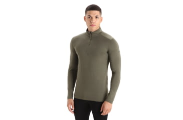 Image of Icebreaker 200 Oasis Long Sleeve Half Zip Thermal Top - Mens, Loden, Large, IB104367069L