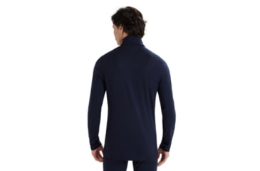 Image of Icebreaker 200 Oasis Long Sleeve Half Zip Thermal Top - Mens, Midnight Navy, Extra Small, IB104367401XS