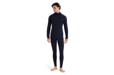 Image of Icebreaker 200 Oasis Long Sleeve Half Zip Thermal Top - Mens, Midnight Navy, Extra Small, IB104367401XS